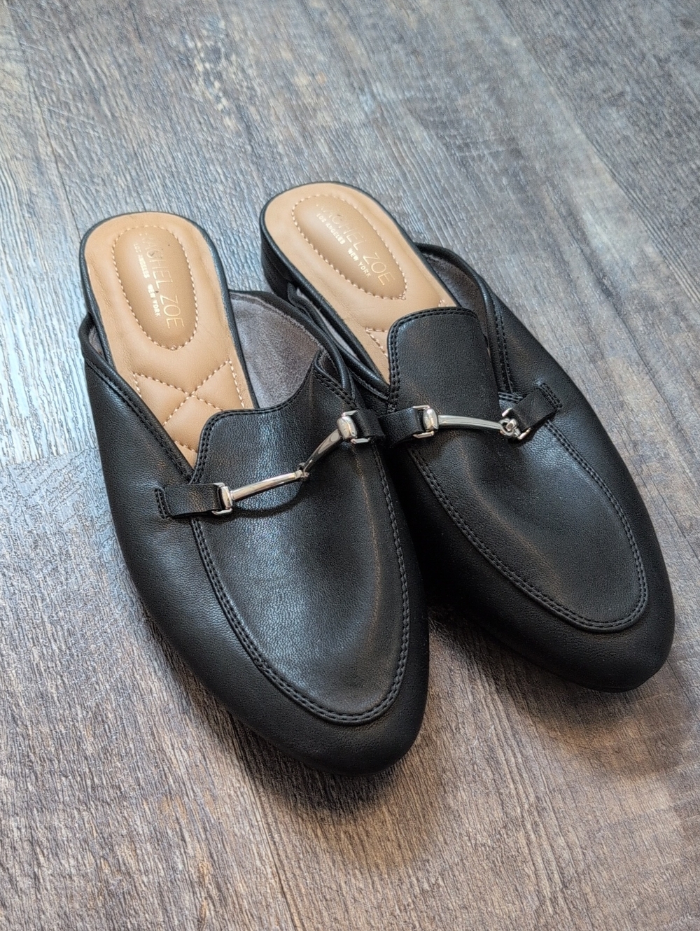 Rachel Zoe Alani Black Mules Women's Size 8.5